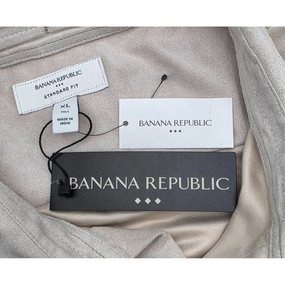 BANANA REBUPLIC MENS‎ BUTTON DOWN SHIRT XL STANDARD FIT CREAM